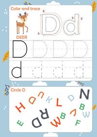 Letter D Worksheet