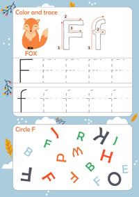 Letter F Worksheet