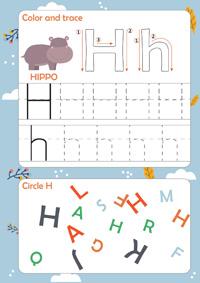 Letter H Worksheet