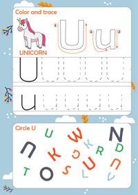 Letter U Worksheet