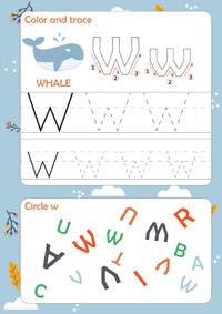 Letter W Worksheet