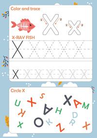 Letter X Worksheet